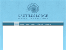 Tablet Screenshot of nautiluslodge.co.za